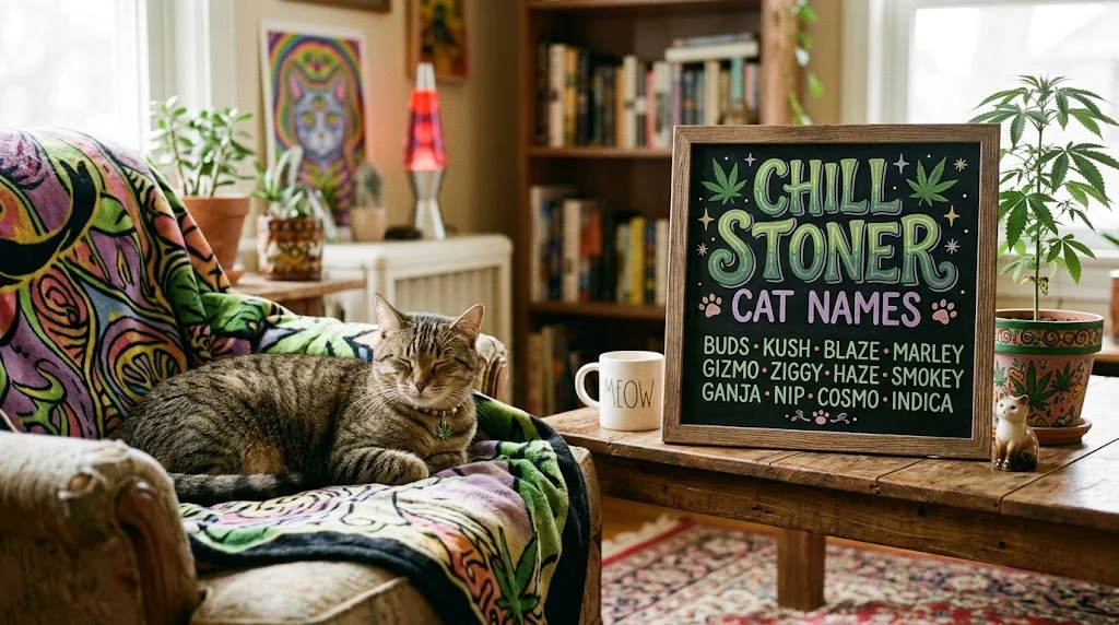 Chill Stoner Cat Names With Name Generator