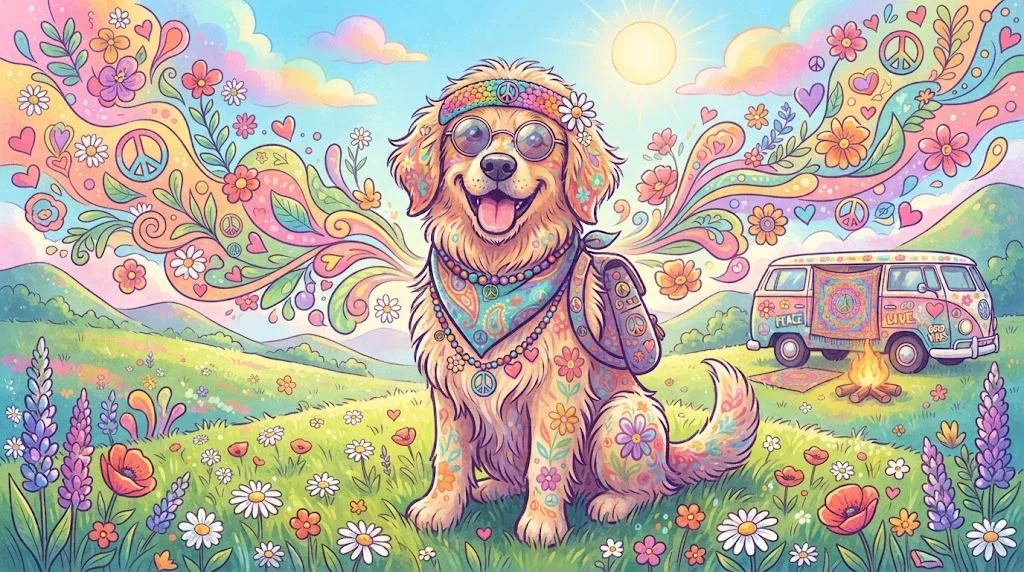 Groovy Hippie Dog Names With Name Generator