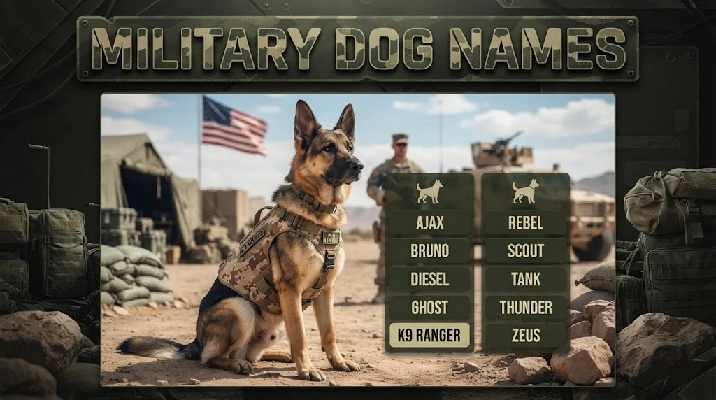 Military Dog Names With Name Generator